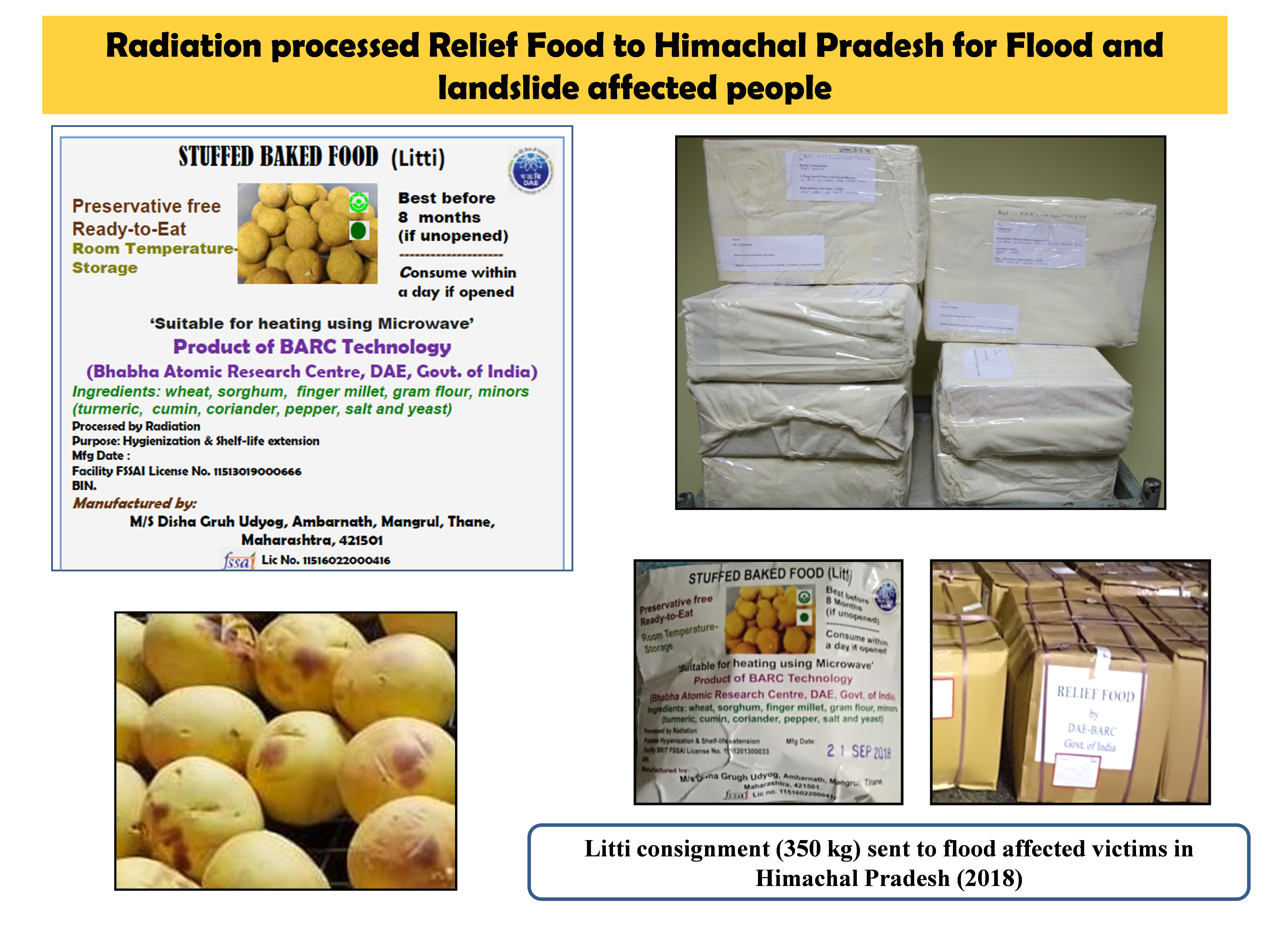 Radiation Processed Relief Food